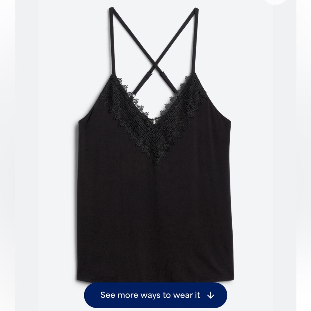 Nine Britton Stitch fix black tank top size 2X